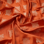Shaam-e-Gulzar – Pure Mulberry Satin silk (2-Color Thread | Mughal Bunch Design) - Zahra Maham