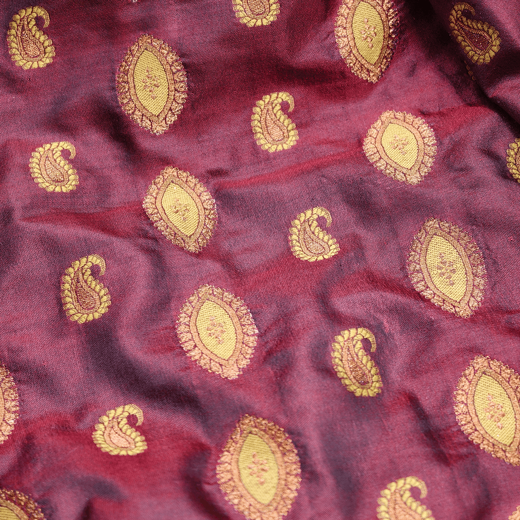 Shaam Rang — Pure Katan Silk (5.5 Yards) - Zahra Maham