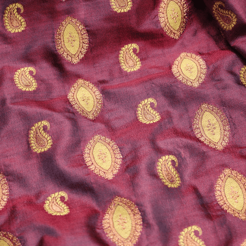 Shaam Rang — Pure Katan Silk (5.5 Yards) - Zahra Maham