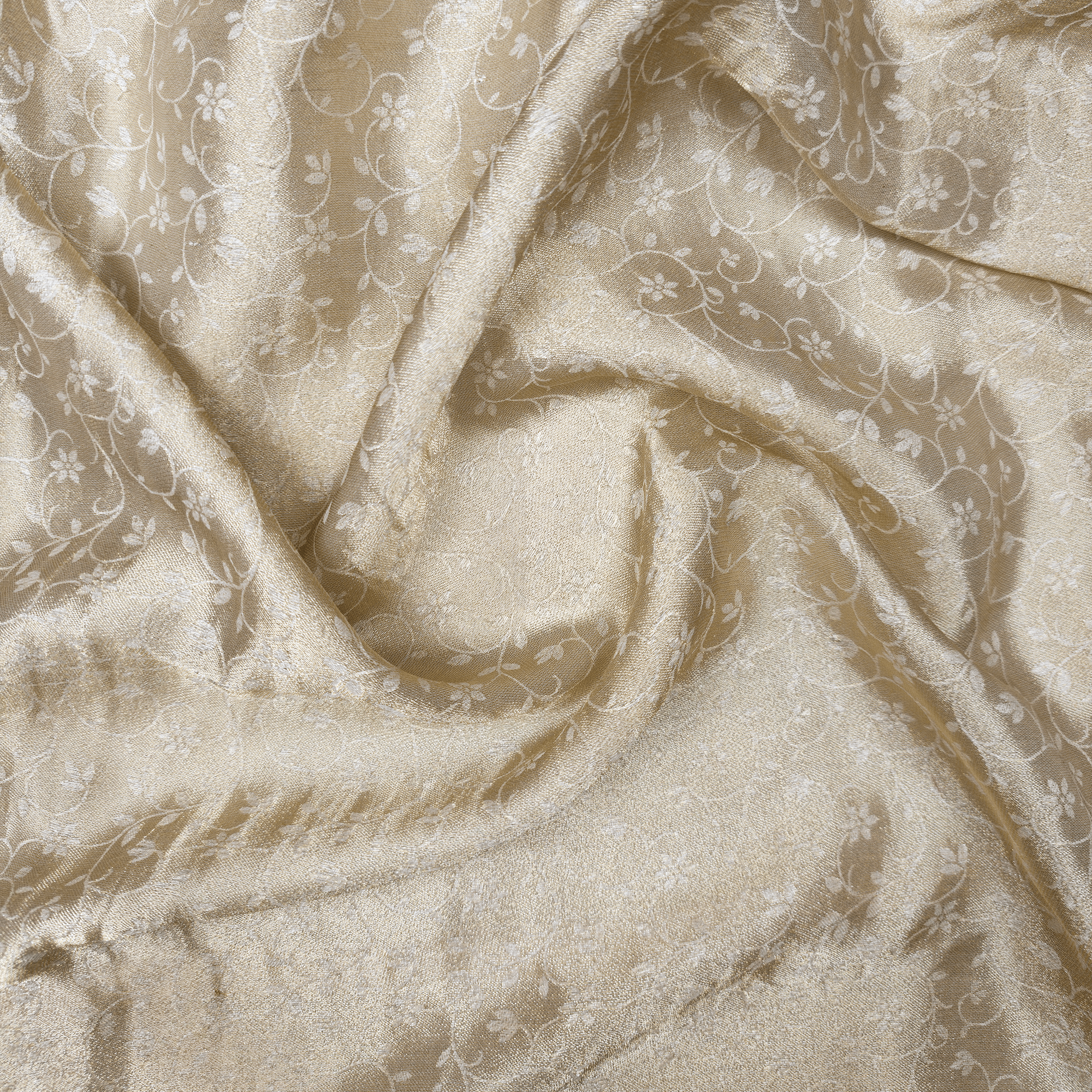 Shehnaz-e-Noor – Pure Mulberry Lama Silk Reversible Floral Weave - Zahra Maham