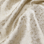 Shehnaz-e-Noor – Pure Mulberry Lama Silk Reversible Floral Weave - Zahra Maham