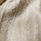 Shehnaz-e-Noor – Pure Mulberry Lama Silk Reversible Floral Weave - Zahra Maham