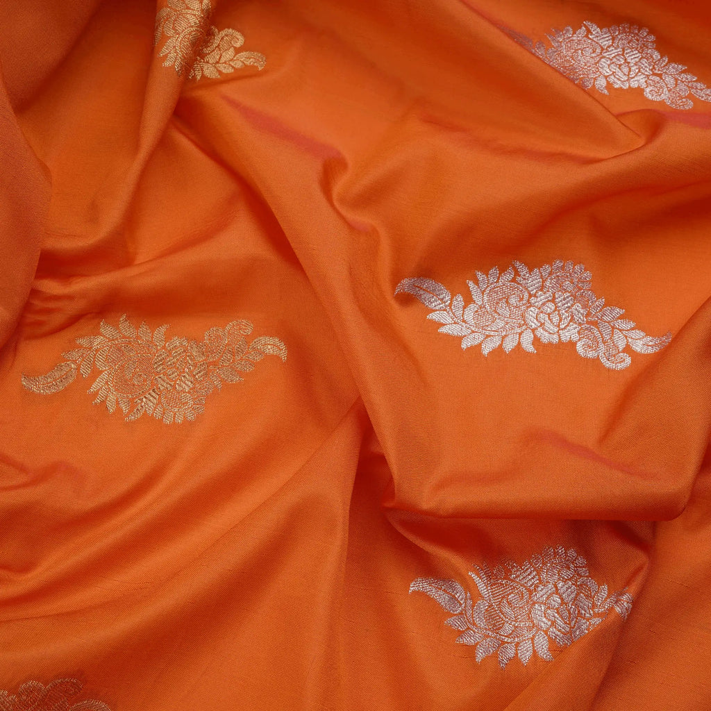 Shehnazir - Blended Katan Silk with Mughal Bunch - Zahra Maham