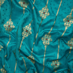 Sidr Double Lining Satin with Border - Zahra Maham