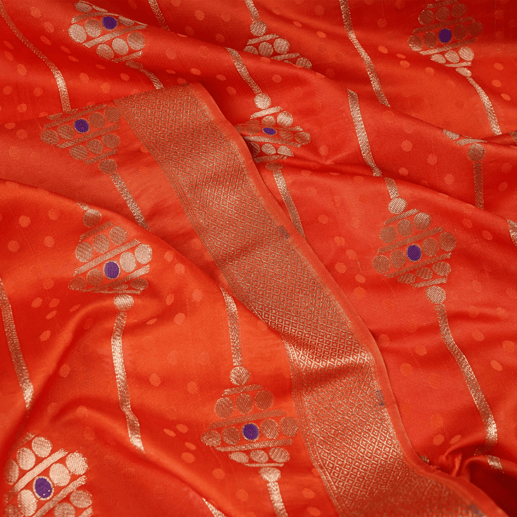 Sidr Double Lining Satin with Border - Zahra Maham