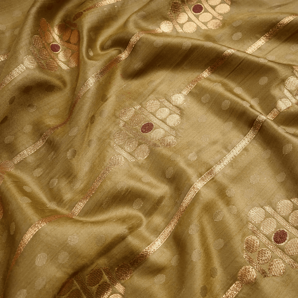Sidr Double Lining Satin with Border - Zahra Maham