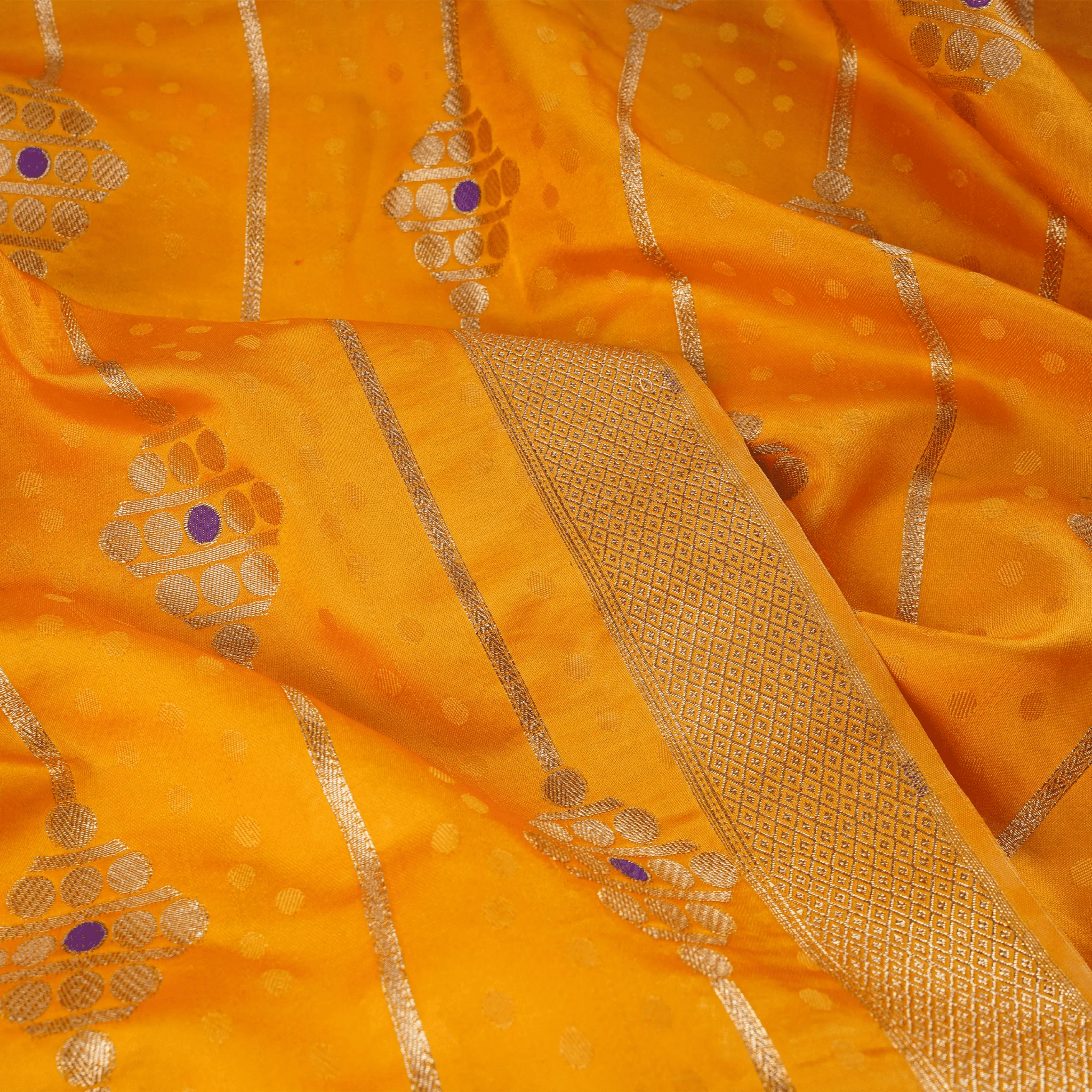 Sidr Double Lining Satin with Border - Zahra Maham