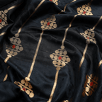 Sidr Double Lining Satin with Border - Zahra Maham