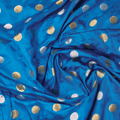 Sikra – Satin Jamawar Fabric with Circular Coin Motif (Golden & Silver Zari) - Zahra Maham