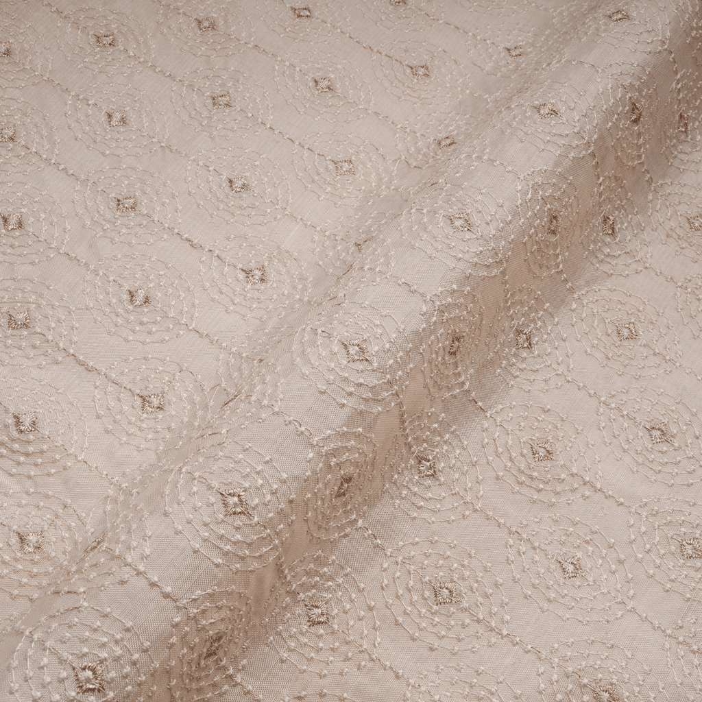 Silsila – PK Raw Silk Embroidery Fabric with Golden & Silver Zari - Zahra Maham