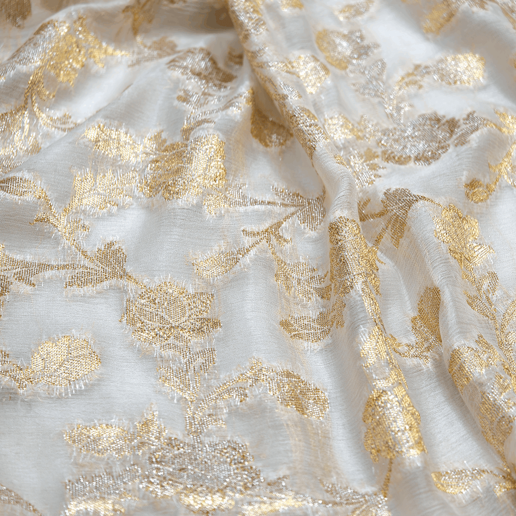 Sitara Gul — Pure Katan Chiffon (3 Yards) - Zahra Maham