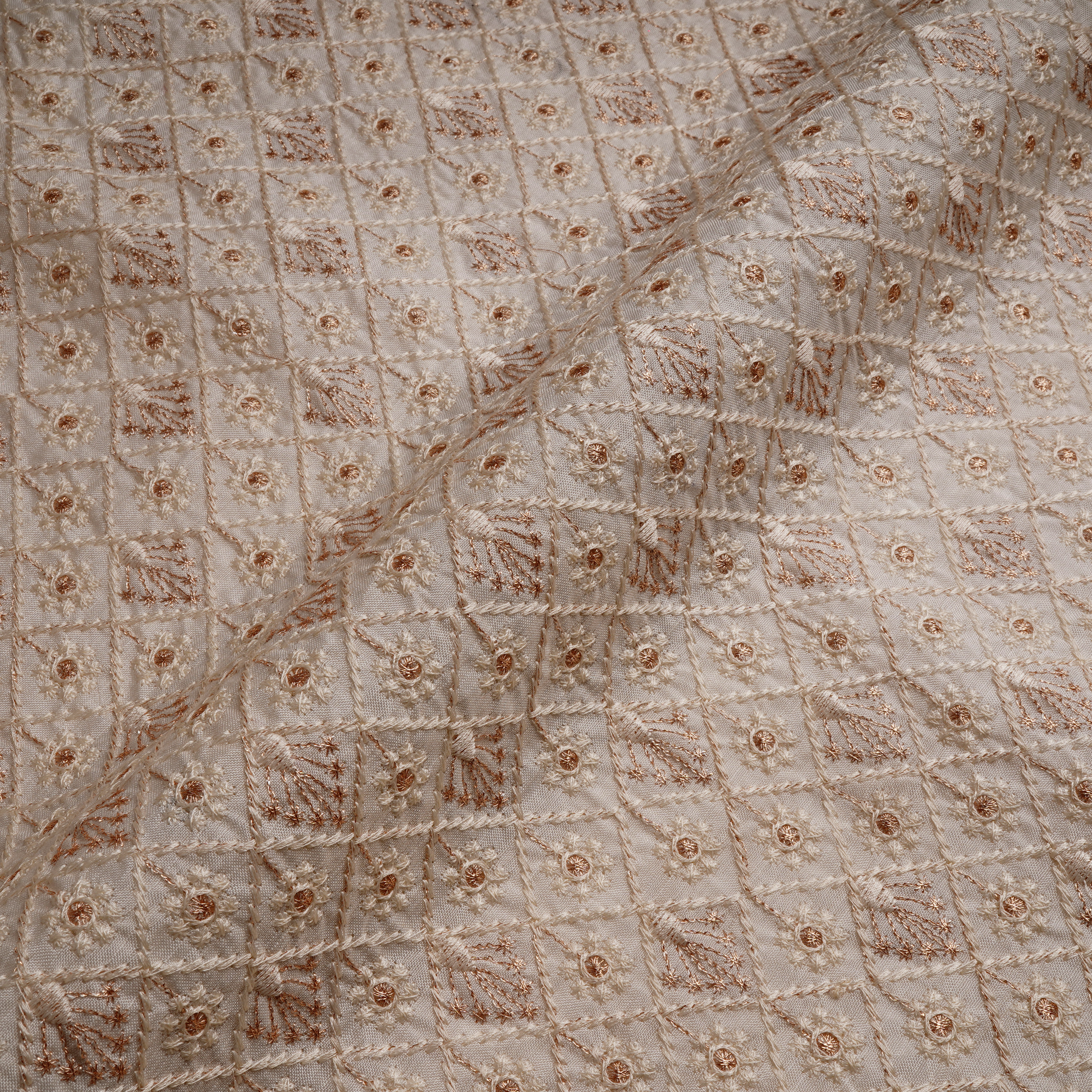 Mahpare – PK Raw Silk Embroidery Fabric