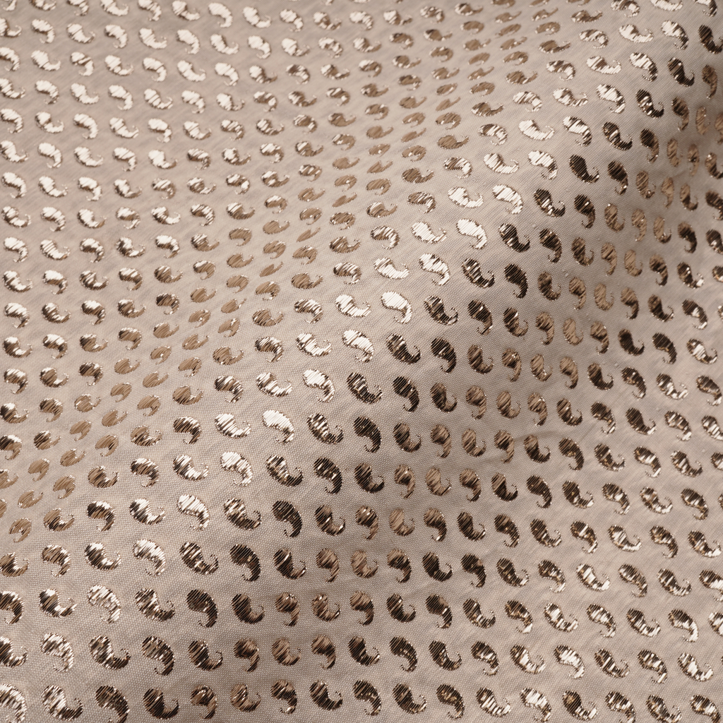 Resham-e-Benaras – Pure Indian Ghicha Silk (Golden Zari Carry Motifs)