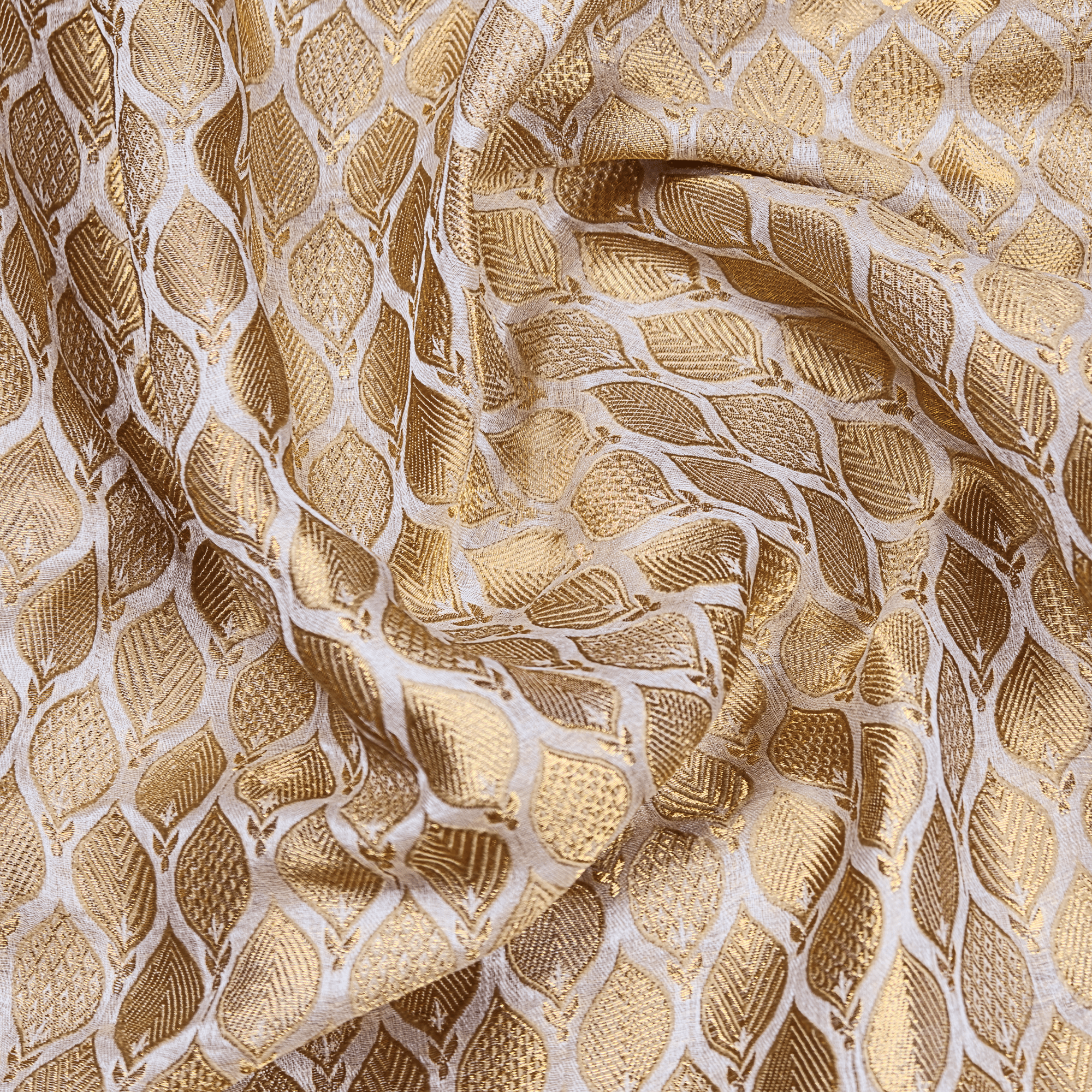 Taj Minara – Pure Katan Silk (Gold) - Zahra Maham