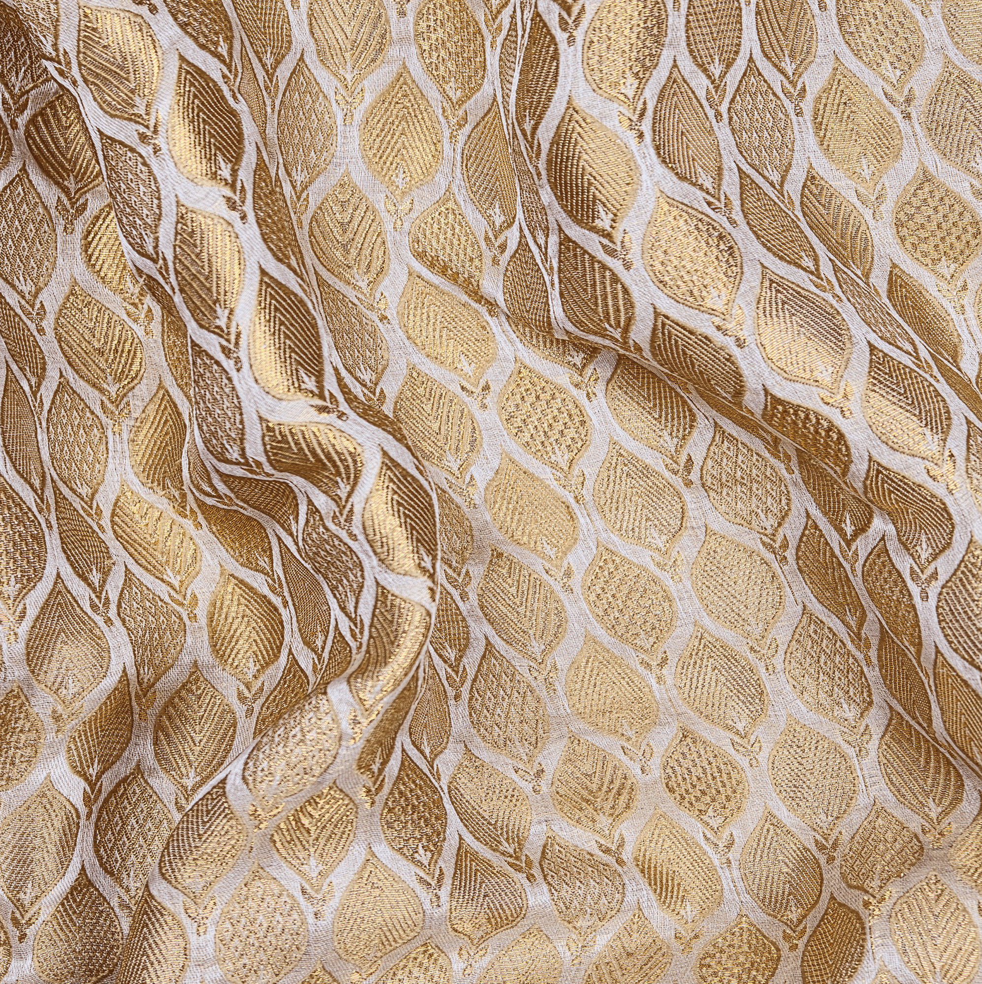Taj Minara – Pure Katan Silk (Gold) - Zahra Maham
