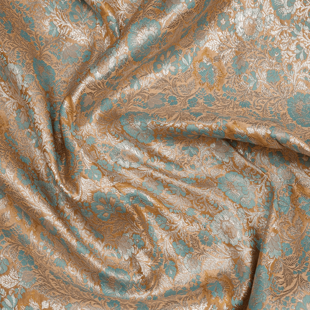 Teal Zarr — Pure Katan Satin (4.75 Yards) - Zahra Maham