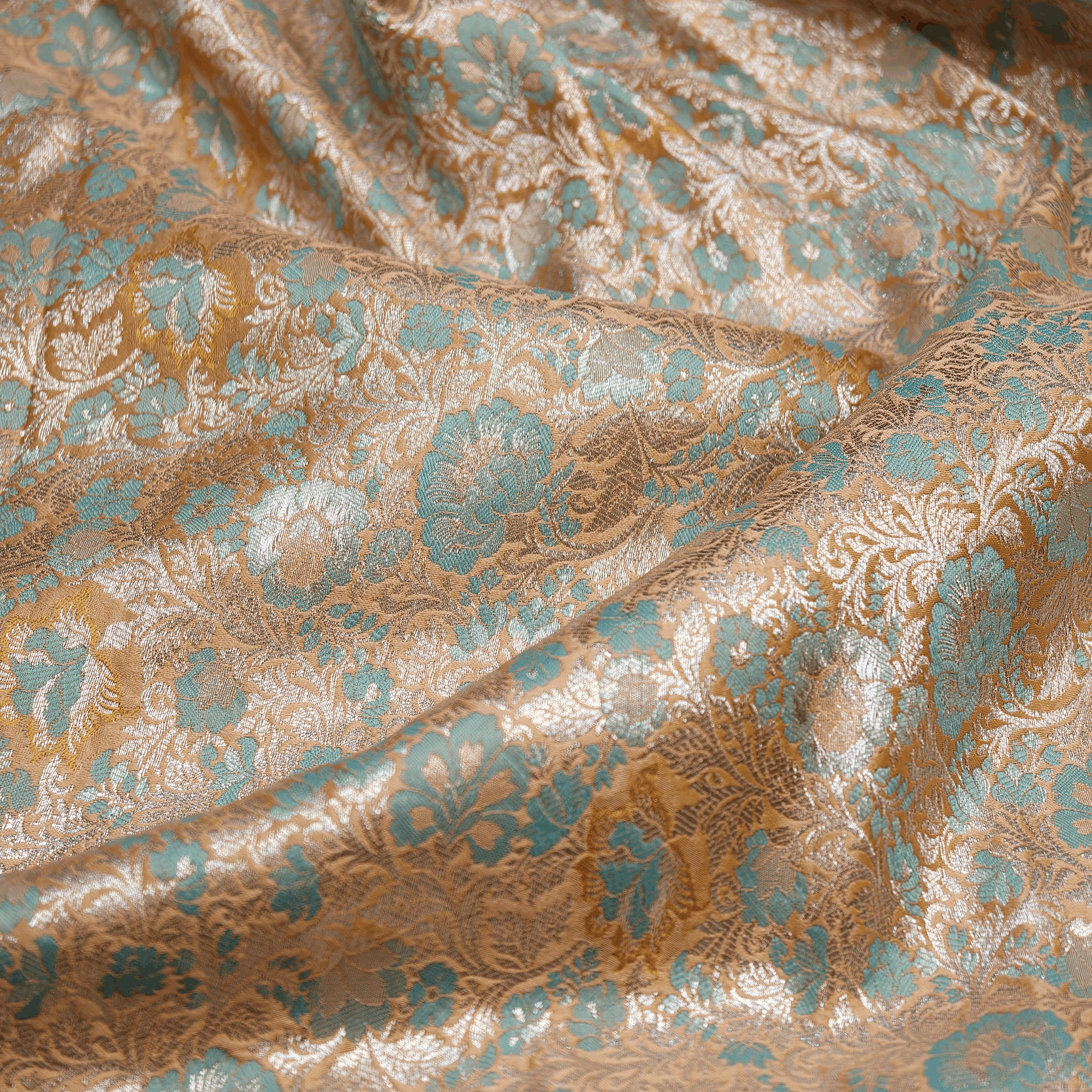 Teal Zarr — Pure Katan Satin (4.75 Yards) - Zahra Maham