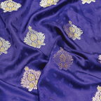 Tehreez – Self Jamawar Satin Tehra with Mughal Bunch - Zahra Maham