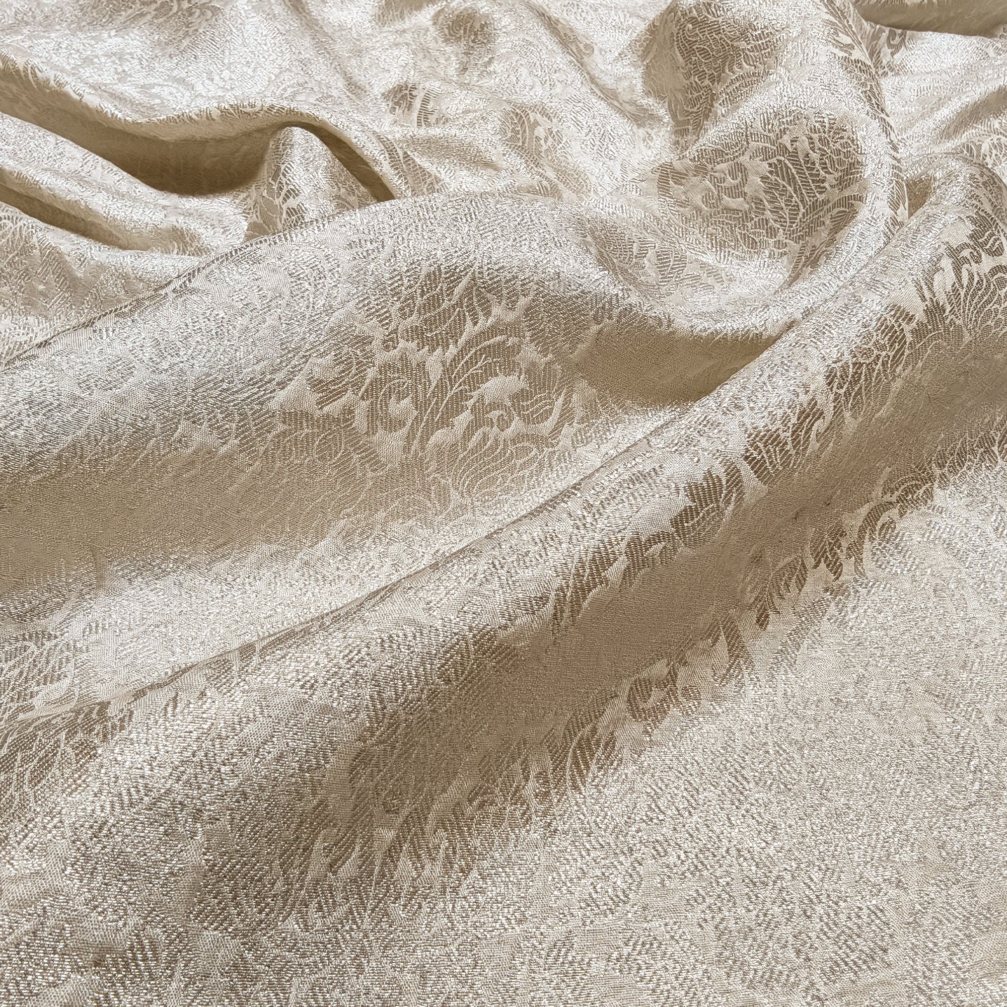 Mehr – Blended Atlas Floral Jaal Fabric