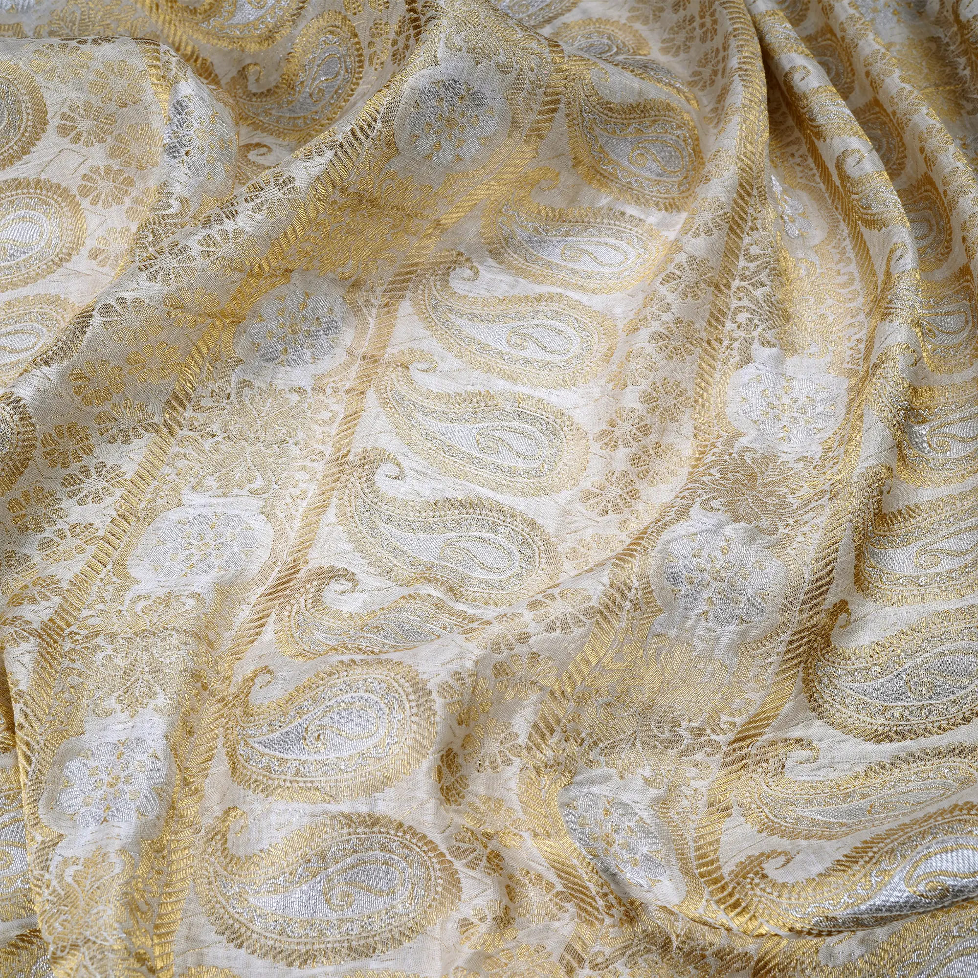 Naqsh-e-Aaz – Pure Katan Atlas with Carry Motif Pattern - Zahra Maham