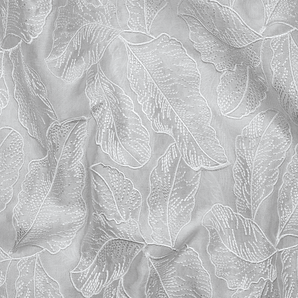 Warq Silk – Leaves Embroidered Sheesha Silk - Zahra Maham