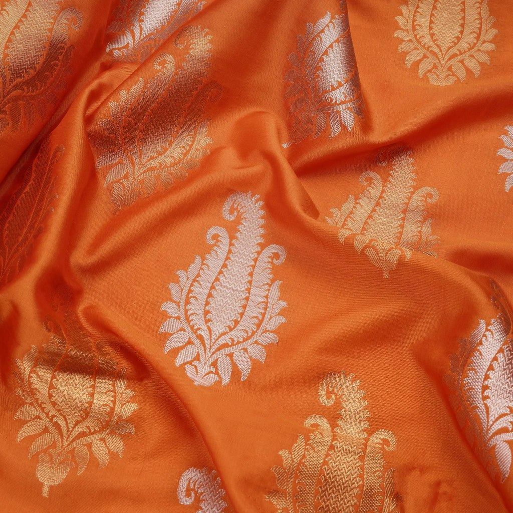 Samar – Blended Katan Silk with Mughal Art Bunch::Zahra Maham
