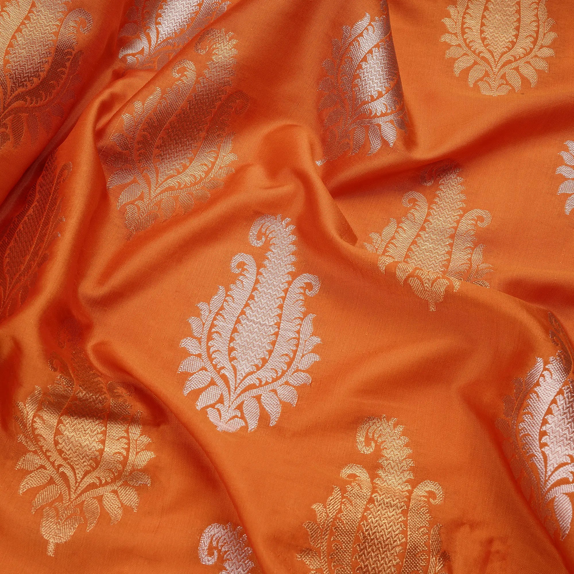 Samar – Blended Katan Silk with Mughal Art Bunch::Zahra Maham