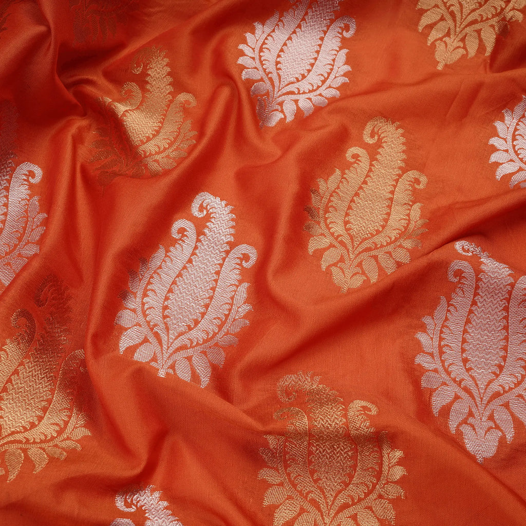 Samar – Blended Katan Silk with Mughal Art Bunch::Zahra Maham