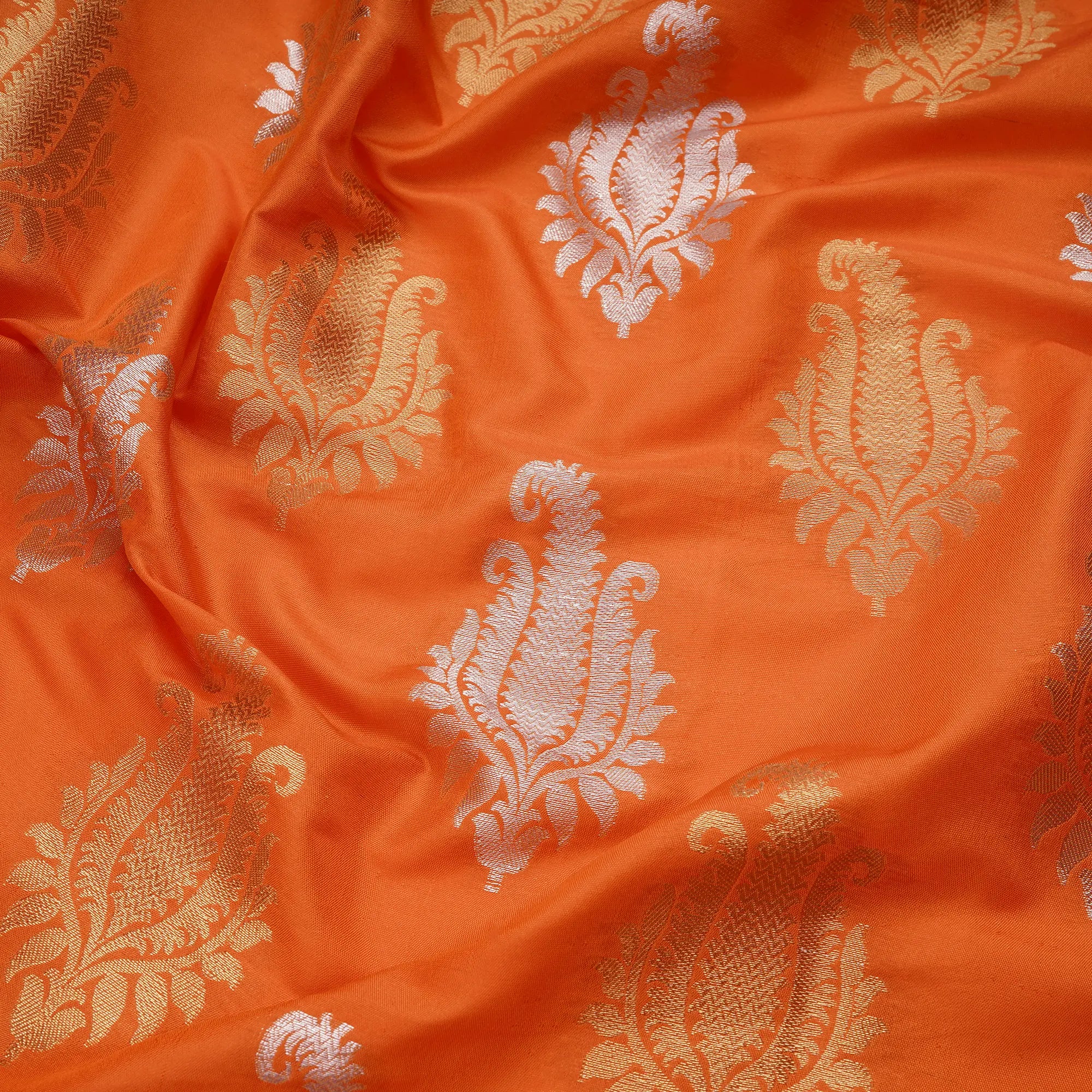 Samar – Blended Katan Silk with Mughal Art Bunch::Zahra Maham