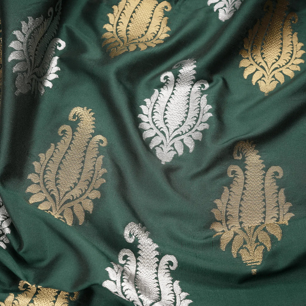 Samar – Blended Katan Silk with Mughal Art Bunch::Zahra Maham