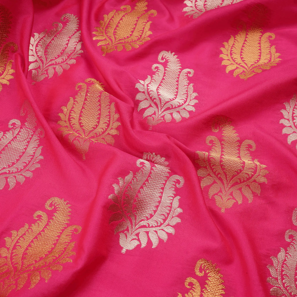 Samar – Blended Katan Silk with Mughal Art Bunch::Zahra Maham