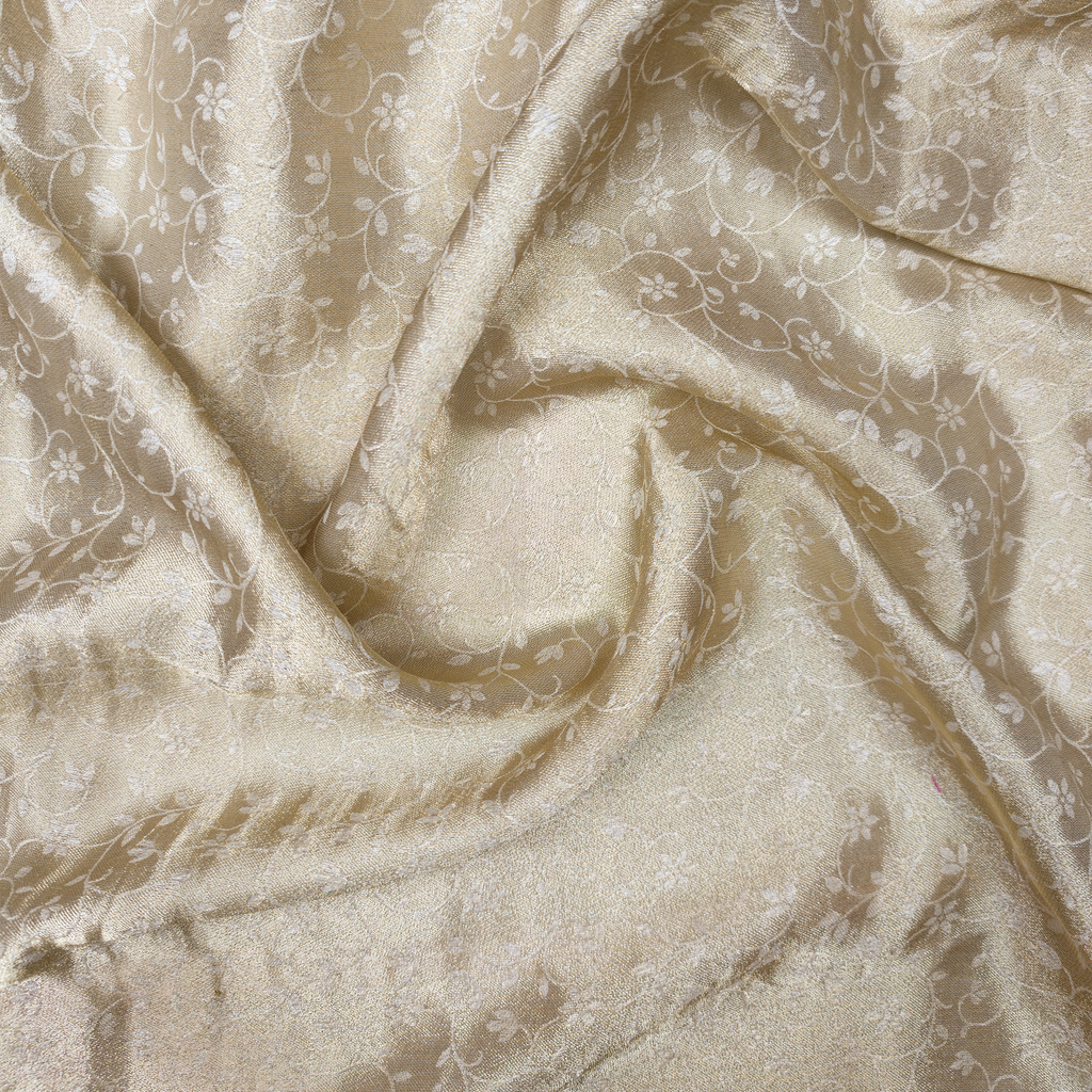 Shehnaz-e-Noor – Pure Mulberry Lama Silk Reversible Floral Weave