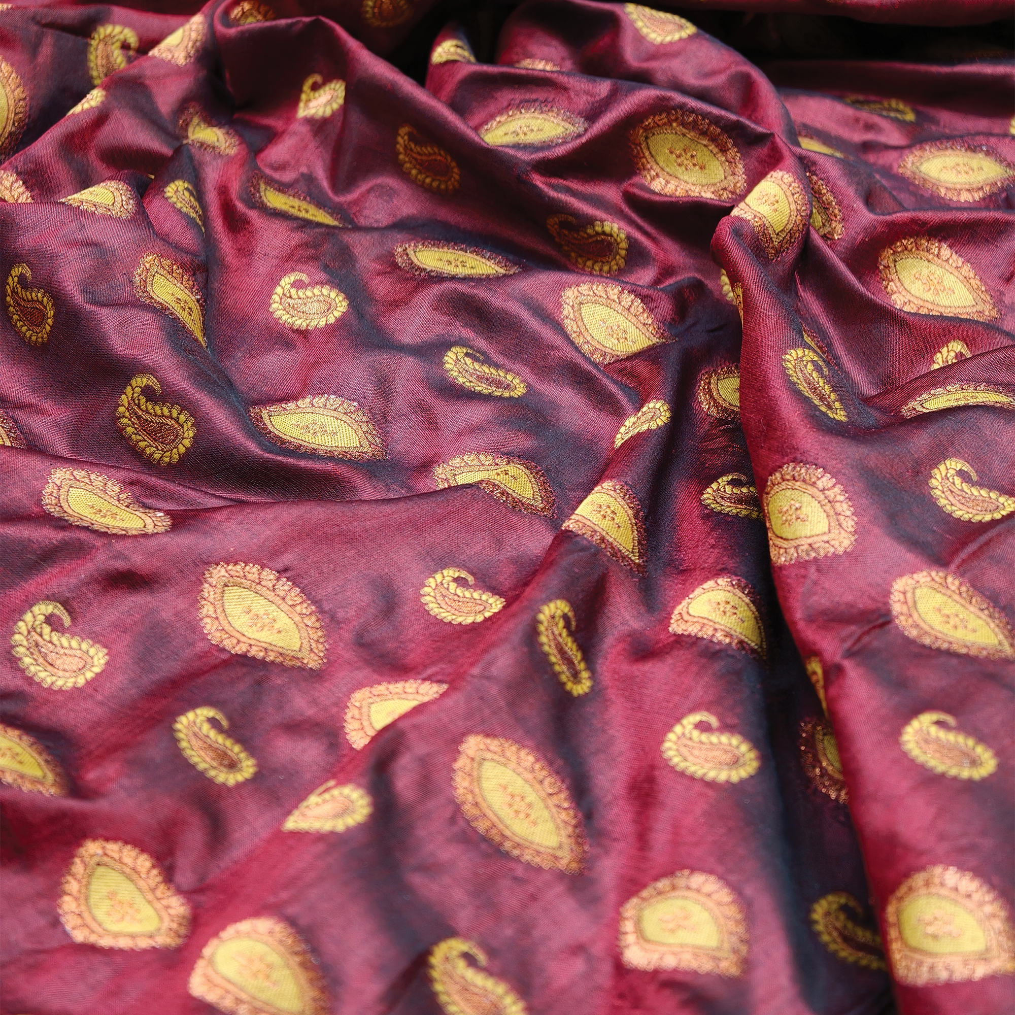 Shaam Rang — Pure Katan Silk (5.5 Yards)