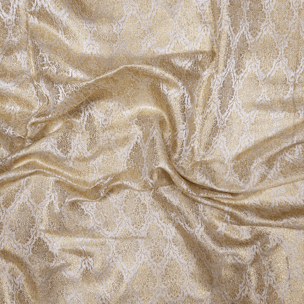 Zarbaaf – Blended Atlas Floral Motifs Fabric - Zahra Maham