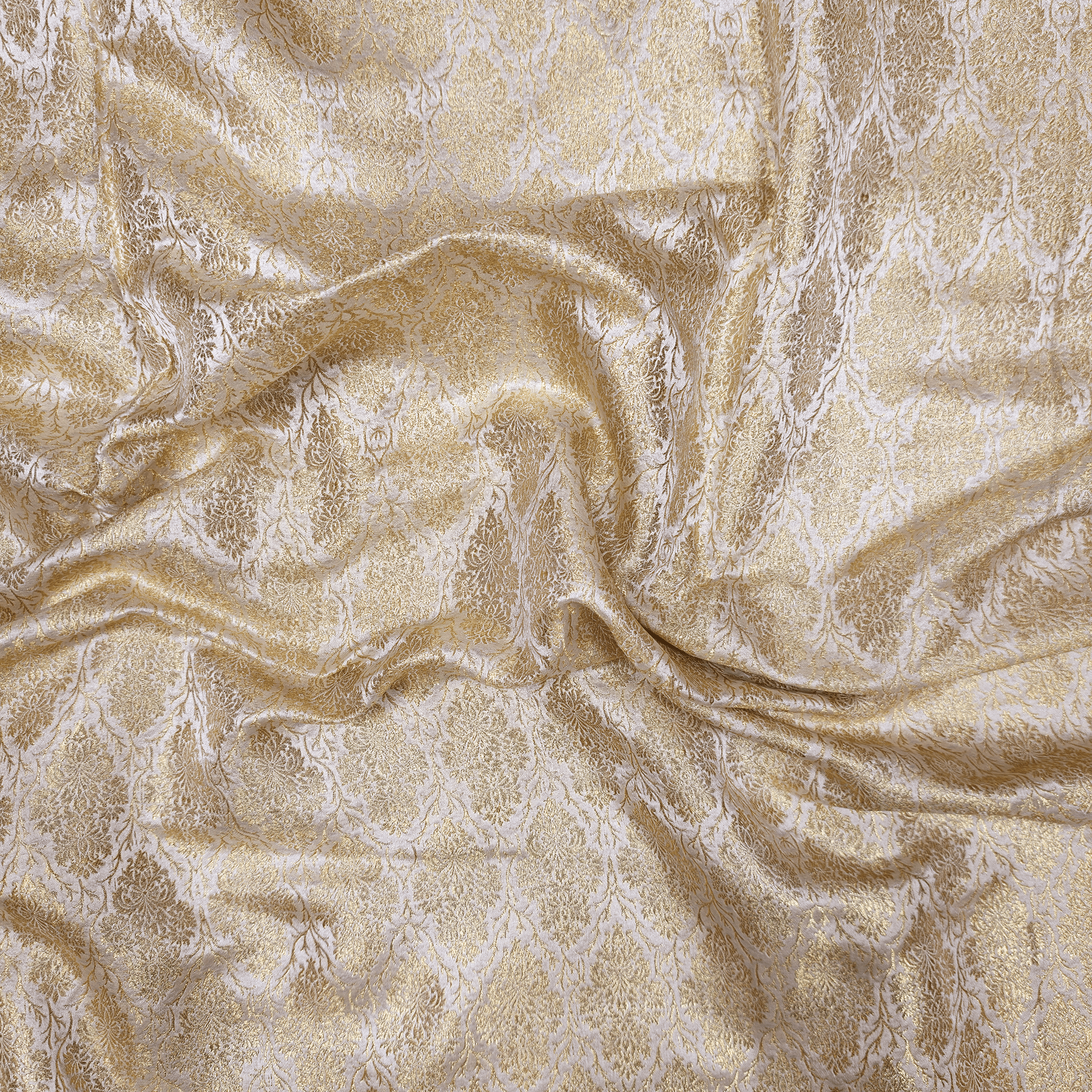 Zarbaaf – Blended Atlas Floral Motifs Fabric - Zahra Maham