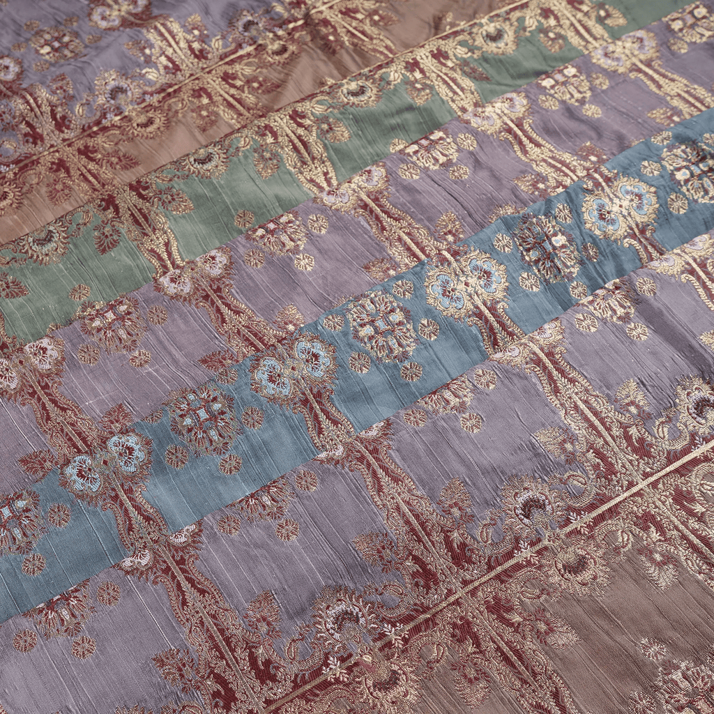 Zarf – Blended Katan Satin with Floral Zari Work - Zahra Maham