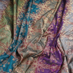 Zarf – Blended Katan Satin with Floral Zari Work - Zahra Maham