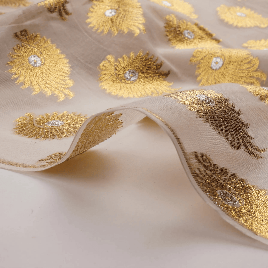Zarmina – Pure Jamdani with Mughal Buti - Zahra Maham