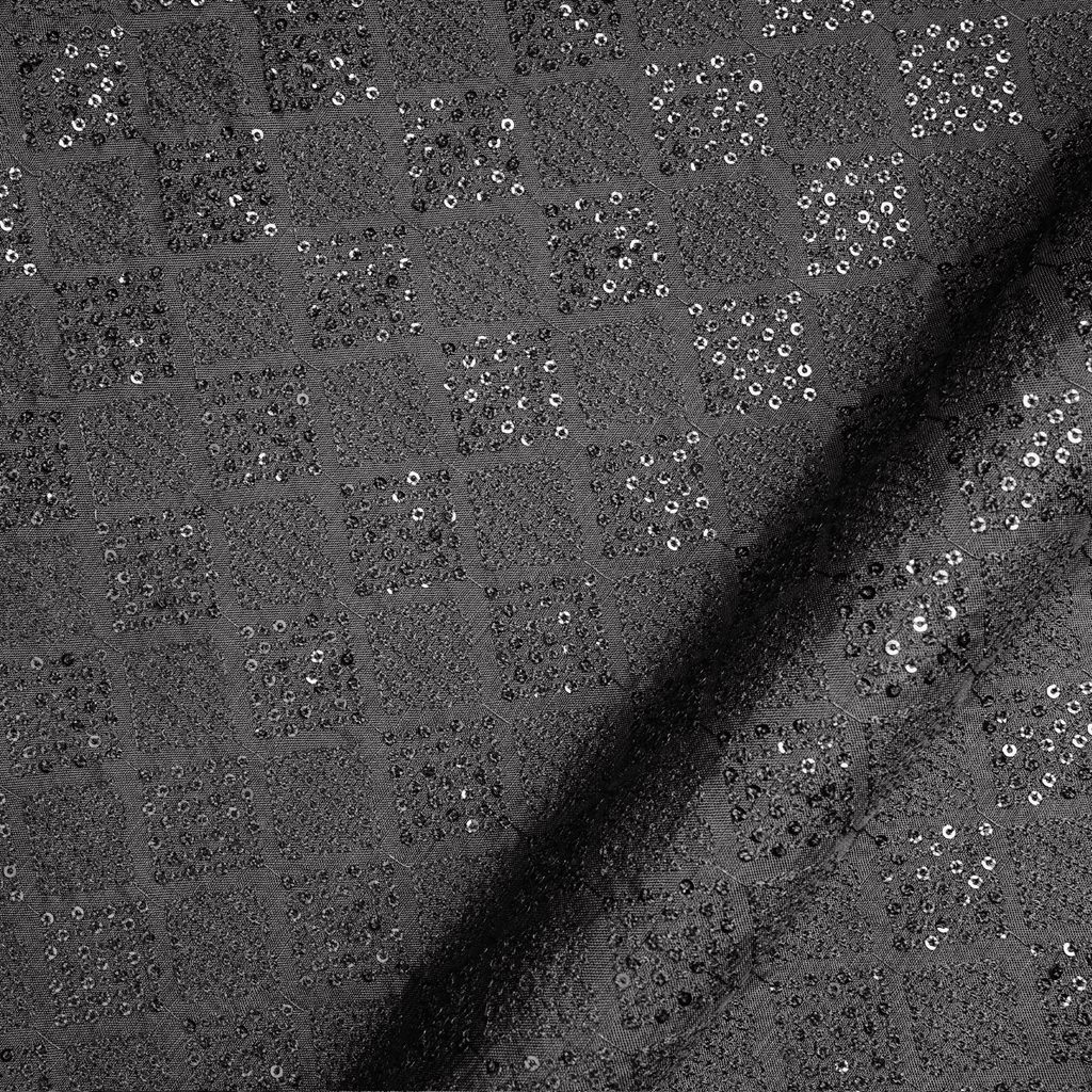 ZarSitara – PK Raw Silk Embroidery Fabric with Sitara Work - Zahra Maham