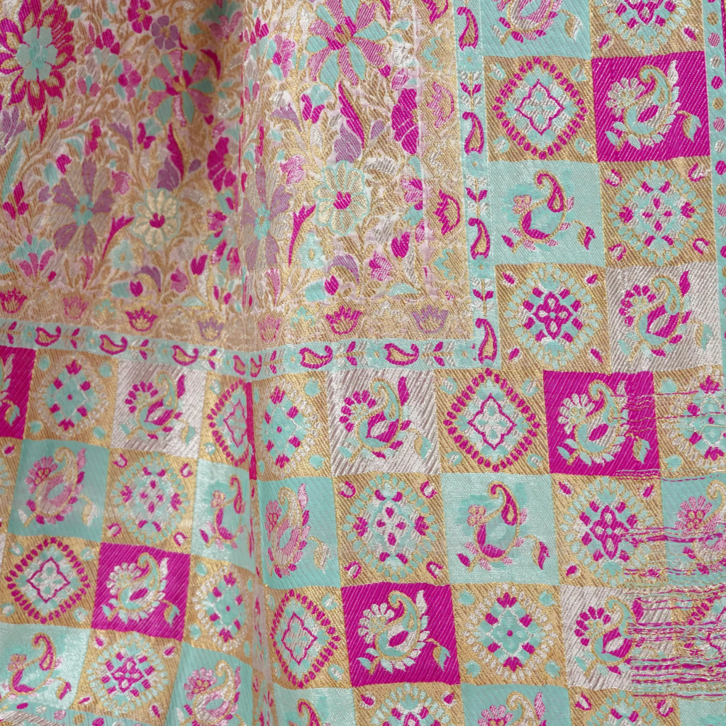 Zeenat – Katan Chiffon Atlas Shawl - Zahra Maham