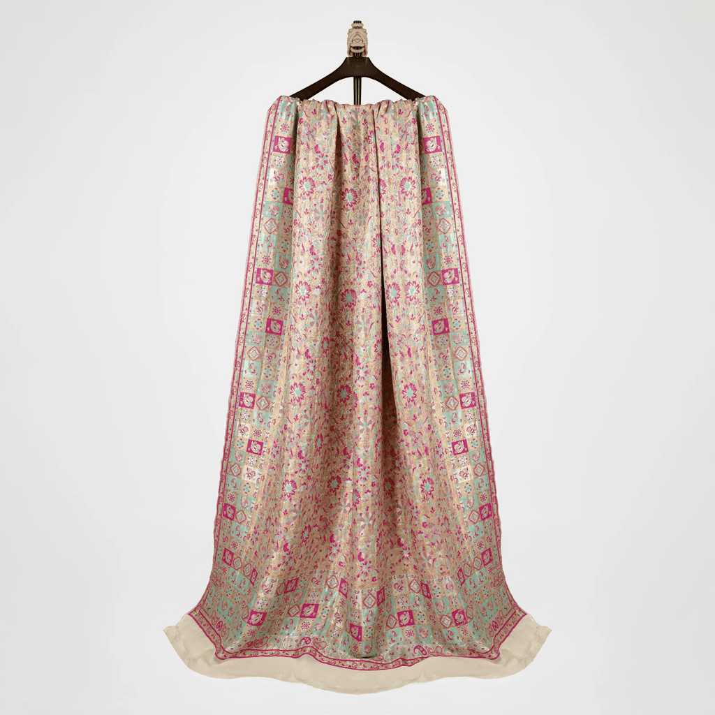 Zeenat – Katan Chiffon Atlas Shawl - Zahra Maham