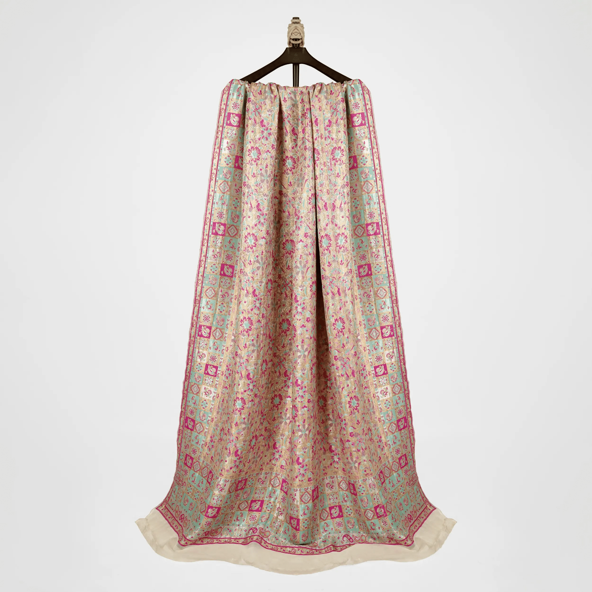 Zeenat – Katan Chiffon Atlas Shawl - Zahra Maham