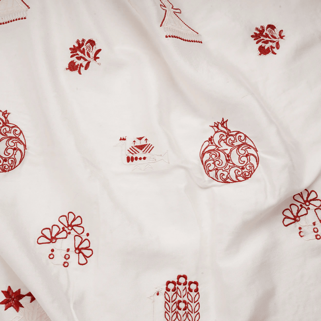 Zohraab – Pure Sheesha Silk with Embroidery - Zahra Maham